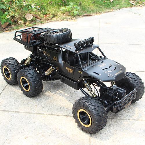 超大號(hào)合金四驅(qū)越野車充電動(dòng)高速六輪攀爬車兒童玩具男孩遙控汽車